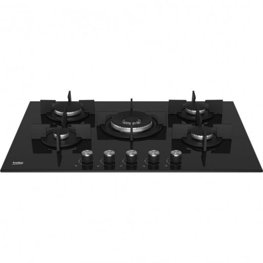 Beko HILW 75222 SL Placa a Gás 5 Zonas 75cm Preta