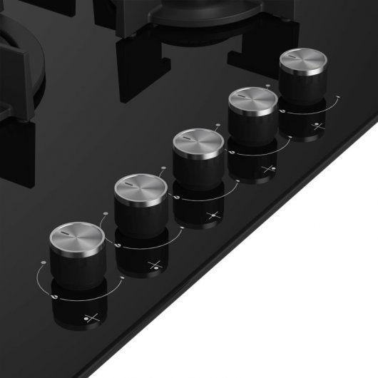 Beko HILW 75222 SL Placa a Gás 5 Zonas 75cm Preta