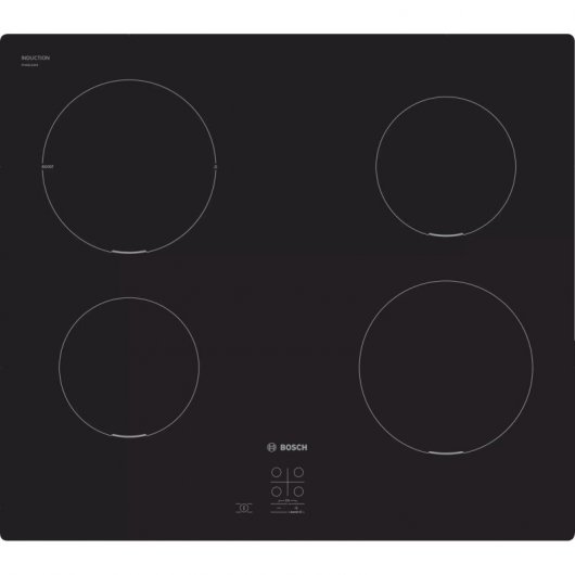 Plaque à induction Bosch Série 2 PUG611AA5D 4 zones 60 cm Noir