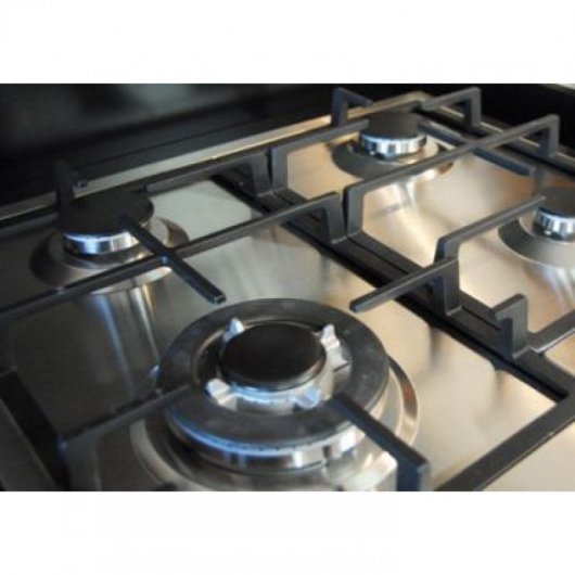 Flama 9006FL Placa de Gas 4 Zonas 60cm Acero Inoxidable