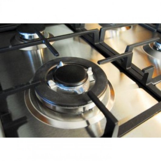 Flama 9006FL Placa de Gas 4 Zonas 60cm Acero Inoxidable