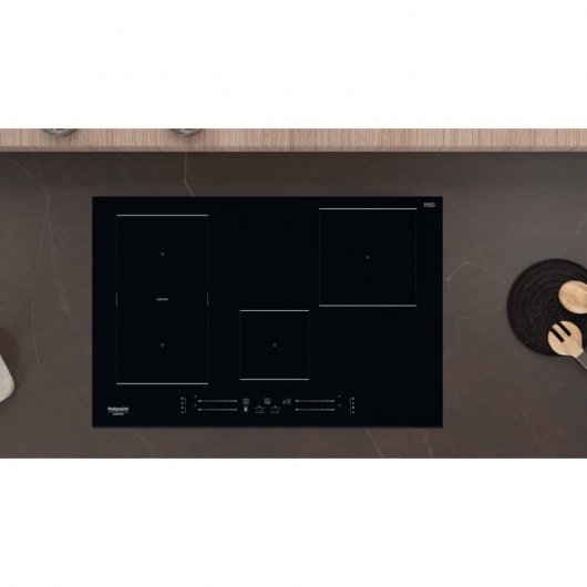 Hotpoint HS 3377C BF Plaque à induction 4 zones 70 cm Noir