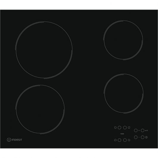 Indesit RI 161 C Placa Vitrocerâmica 4 Zonas 60cm Preta