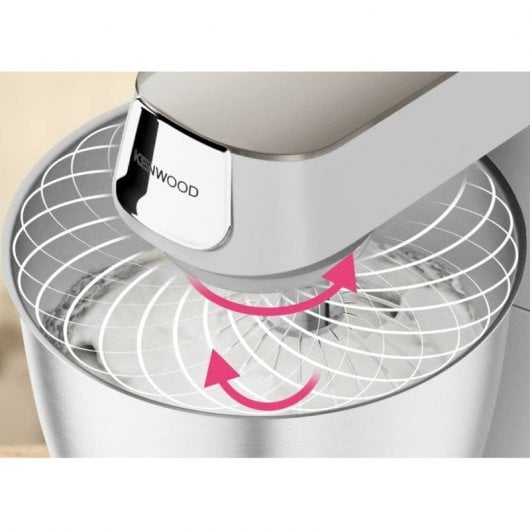 Kenwood Titanium Chef Baker XL KVL65 Batidora Amasadora 5L 1200 W Blanca