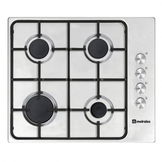Meireles MG 3640 X Placa a Gás 4 Zonas 60cm Aço Inoxidável