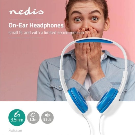 Nedis HPWD4200BU Auriculares Diadema Azules