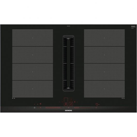 Siemens iQ700 EX875LX57E Placa de Indução com Extrator Integrado 4 Zonas 80cm Preta
