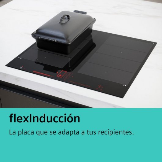 Siemens iQ700 EX875LX57E Placa de Indução com Extrator Integrado 4 Zonas 80cm Preta