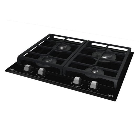 Placa de Gas Teka GZC 64300 XB 4 Zonas 60cm Cristal Negro