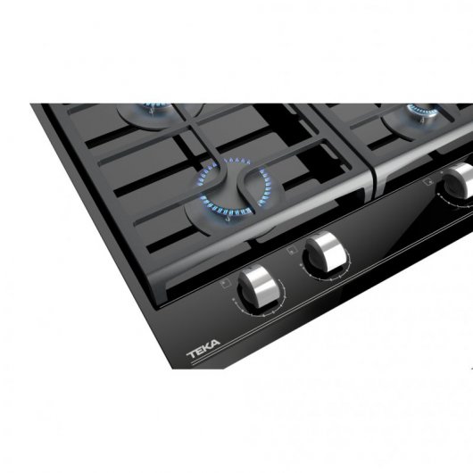 Teka GZC 64300 XB Fogão a Gás 4 Zonas 60cm Vidro Preto