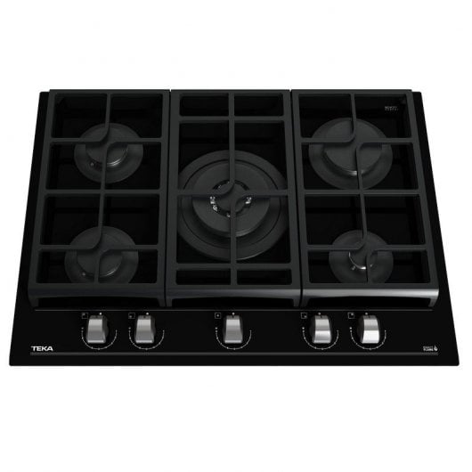 Teka GZC 75330 XBA Placa de Gas 5 Zonas 70cm Negra