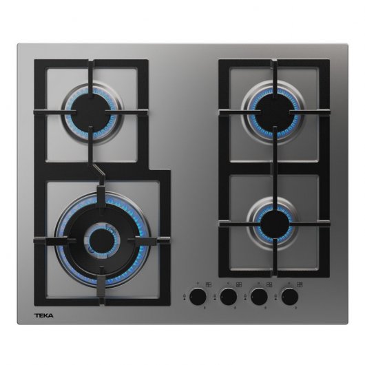 Teka EFX 60.1 4G AI AL DR CI Placa de Gas 4 Zonas 60cm Acero Inoxidable