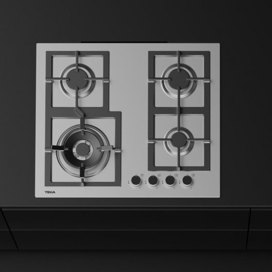 Teka EFX 60.1 4G AI AL DR CI Placa de Gas 4 Zonas 60cm Acero Inoxidable