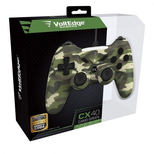 Controller VoltEdge CX40 mimetico verde per PS4/PS3/PC