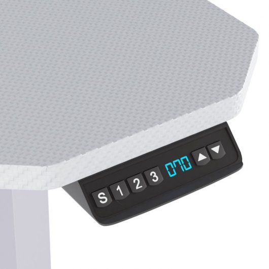 Newskill Belenor PRO Mesa Gaming Blanca Ajustable en Altura 120x60cm