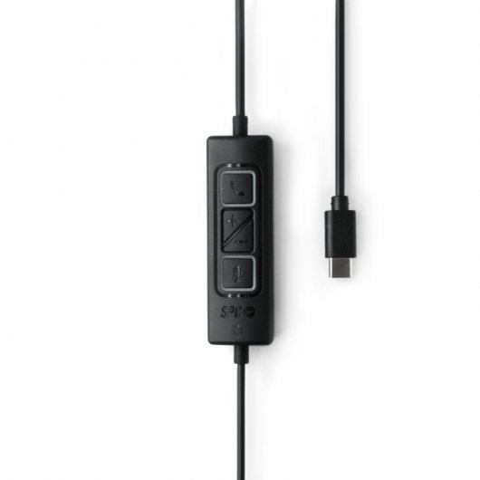 SPC Brave Pro Auriculares Profesionales con Cancelación de Ruido USB-C Negros