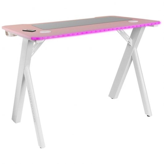 Mars Gaming MGD100RGB Mesa Gaming Rosa