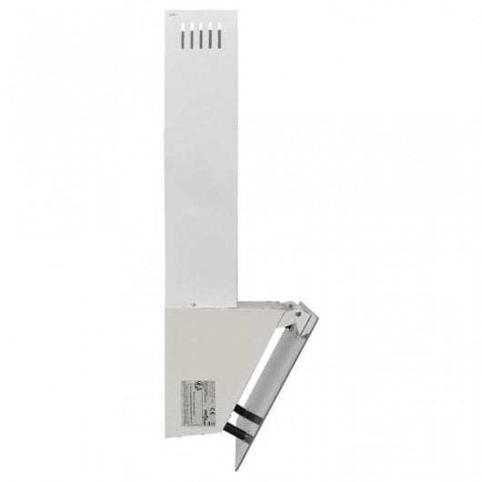 VidaXL Campana Decorativa 60cm C Acero/Cristal Blanco