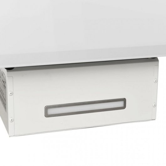 VidaXL Campana Decorativa 60cm C Acero/Cristal Blanco