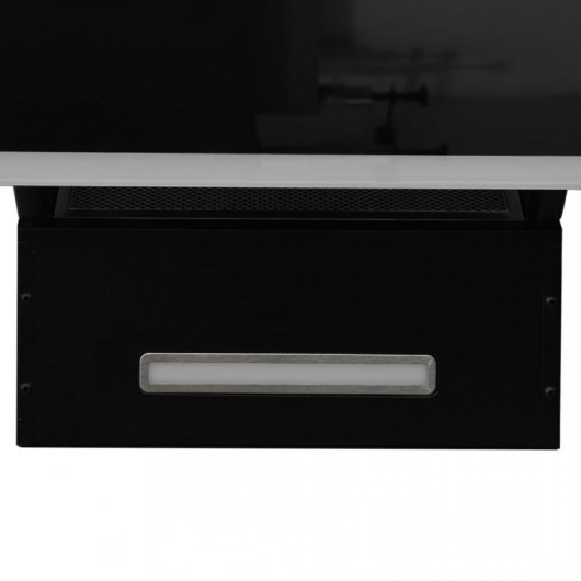 VidaXL Cloche Décorative 90cm C Acier/Verre Noir