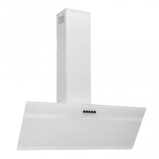 VidaXL Campana Decorativa 90cm C Acero/Cristal Blanco