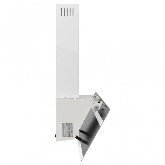 VidaXL Campana Decorativa 90cm C Acero/Cristal Blanco
