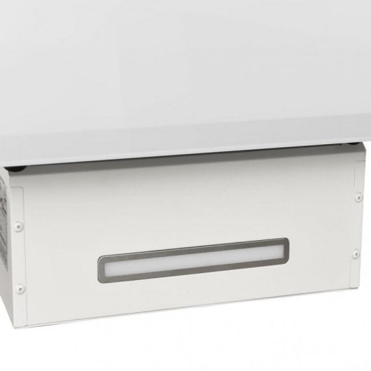 VidaXL Campana Decorativa 90cm C Acero/Cristal Blanco