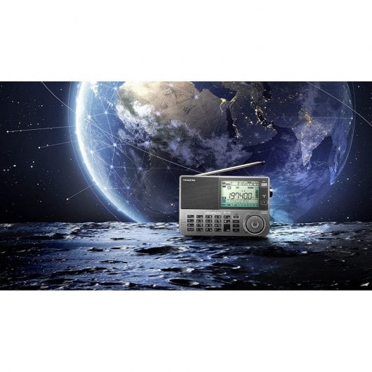 Sangean ATS-909X2 Rádio Multibanda Cinzento