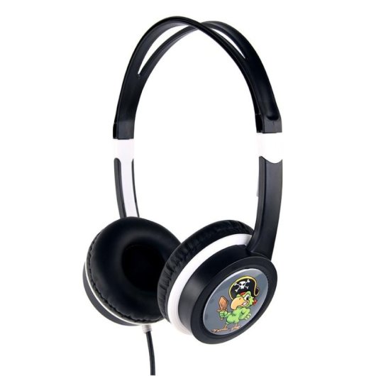 Auriculares Gembird MHP-JR-BK con cable 3,5 mm para niños, limitador de volumen, negros