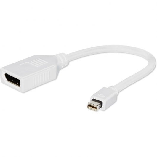 Gembird A-MDPM-DPF-001-W Adaptador Mini DisplayPort para DisplayPort Macho/Fêmea Branco