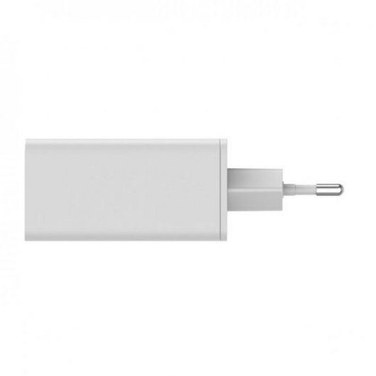 Caricabatterie da muro Leotec Gan 2xUSB-C PD/USB 2.0 65W Bianco