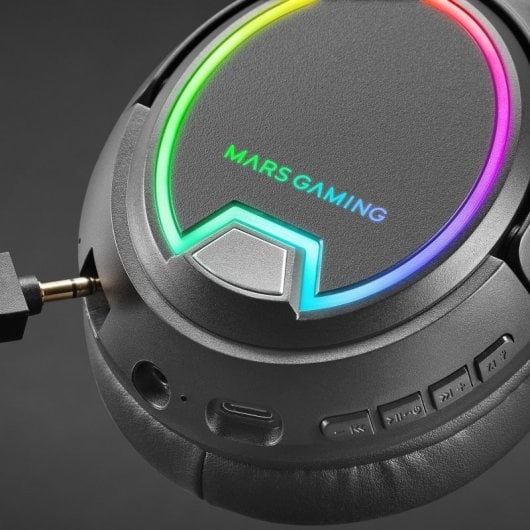 Mars Gaming MHW-100 Auscultadores Gaming Sem Fios Preto