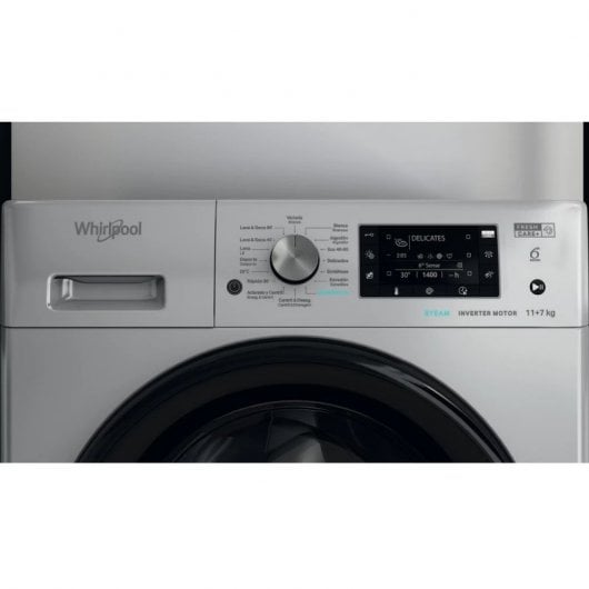 Whirlpool FFWDD 1174269 SBV SPT Máquina de Lavar e Secar 11/7Kg D Aço Inoxidável