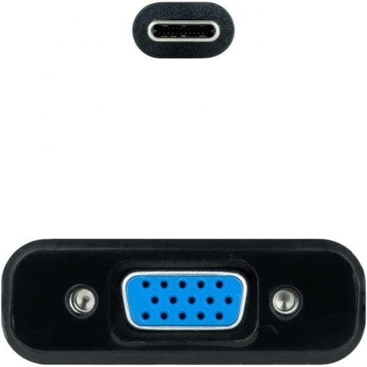 Nanocable USB-C 3.1 auf VGA Stecker/Buchse Adapter 10 cm Schwarz