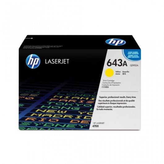 Tóner Original HP 643A LaserJet Amarillo