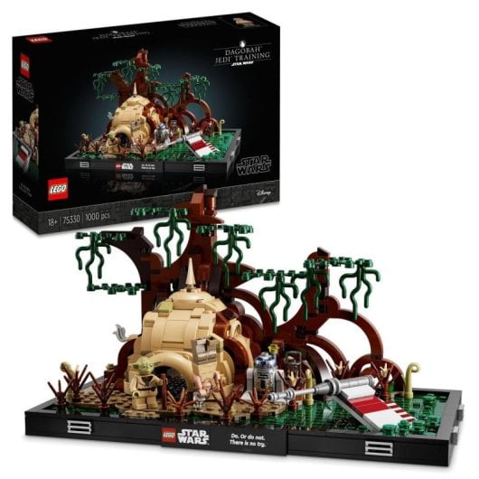 Kit de construcción LEGO® Star Wars™ 75330 Diorama: Entrenamiento Jedi™ en Dagobah™ (1000 piezas)
