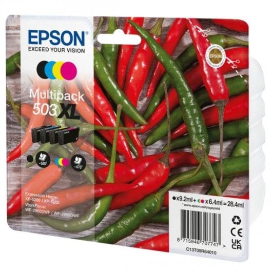 Cartuchos de Tinta Original Epson 503XL MultiPack Negro/Cian/Magenta/Amarillo