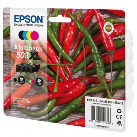 Cartucce d'inchiostro originali Epson 503XL MultiPack nero/ciano/magenta/giallo