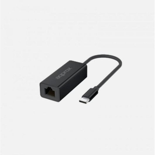 Tarjeta de red Approx APPC57 USB-C a 2.5G RJ-45 aluminio negro