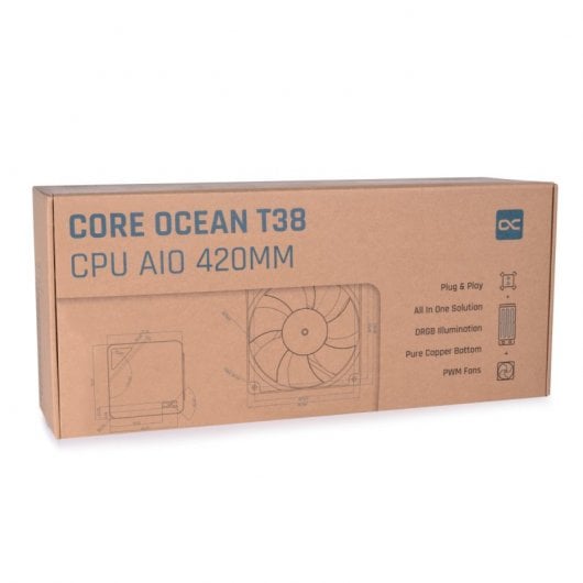 Kit de refroidissement liquide Alphacool Core Ocean T38 420 420 mm