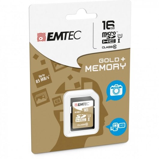 Emtec Elite Gold SDHC 16GB UHS-I U1 Clase 10