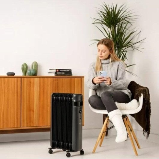 Radiador a Óleo Taurus Agadir Connect 2500W 11 Elementos Wifi com Programação Semanal