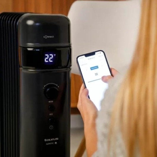 Radiador a Óleo Taurus Agadir Connect 2500W 11 Elementos Wifi com Programação Semanal