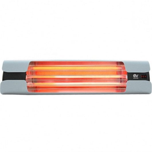 CasaFan Vortice Thermologika Design Calefactor de Cuarzo 1800W Gris Claro