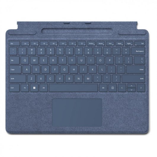 Microsoft Signature Funda con Teclado Alcantara Zafiro para Surface Pro 8/9/X