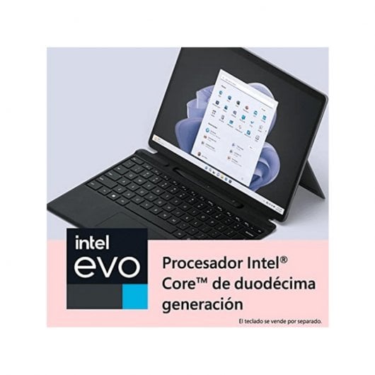 Microsoft Surface Pro 9 Grafite Intel Evo Core i7-1255U/16 GB/512 GB SSD/13" Touch