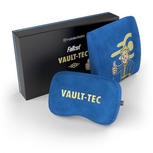 Noblechairs Fallout Vault-Tec Edition Ensemble d'oreillers en mousse à mémoire de forme pour chaises