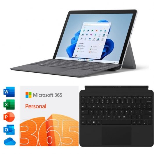 Microsoft Surface GO 3 Intel Pentium Gold 6500Y/8GB/128GB SSD/10.5" Táctil+365 Personal+Signature Type Cover Negra