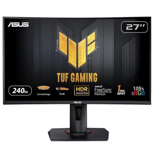 ASUS TUF Gaming VG27VQM 27" LED FullHD 240Hz FreeSync Premium Curva Reacondicionado