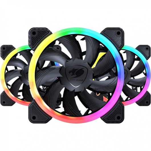 Cougar Vortex VK120 PWM HDB Pack de 3 Ventoinhas Suplementares 120mm